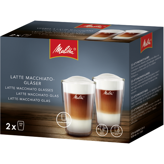 Voorbijganger toewijding Fobie Dubbelwandige Latte macchiato-glazen, 2 stuks | Melitta® Online Shop
