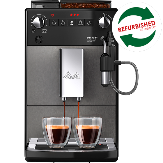 Melitta® Avanza® series 600 Kaffeevollautomat, mystic titan (Refurbished)