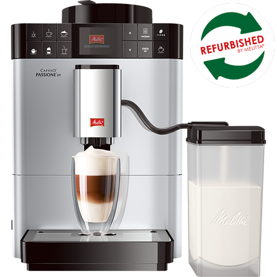 Passione® OT F531-101 volautomatische koffiemachine, zilver (Refurbished) | Online