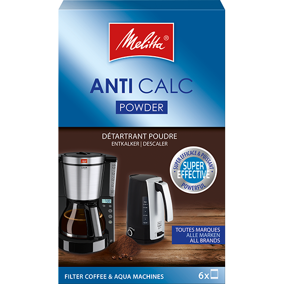 Anti Calc-poeder voor filterkoffiemachines en waterkokers